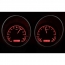 1967-68 Camaro/ Firebird VHX Gauge Kit - Black/Red