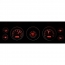 1967 Impala & Caprice VHX Gauge Kit - Silver/Red