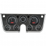 1967-72 Chevy/GMC P/U VHX Gauge Kit Anl Clock - Black/White