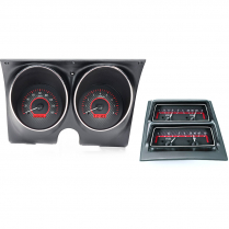 1968 Camaro/Firebird VHX w/Console Gauge Kit - C/Fiber/Red