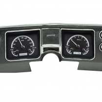 1968 Chevelle VHX Gauge Kit - Black/White