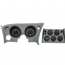 1968-77 Corvette VHX Gauge Kit - Black/Blue