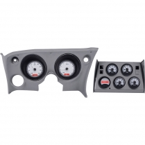 1968-77 Corvette VHX Gauge Kit - Silver/Red