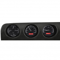 1968-69 Oldsmobile Cutlass VHX Gauge Kit - Black/Red