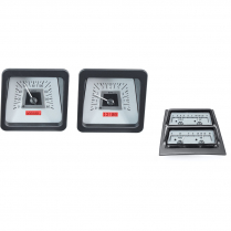 1969 Camaro with Console Gauges VHX Gauge Kit - Silver/Red