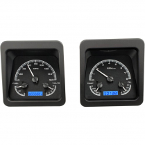 1969 Camaro VHX Gauge Kit - Black/Blue