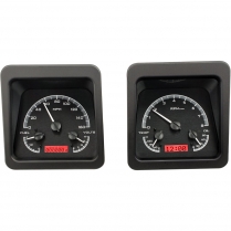 1969 Camaro VHX Gauge Kit - Black/Red