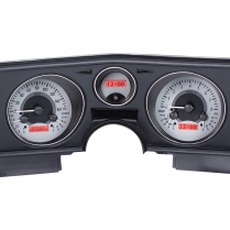 1969 Chevelle VHX Gauge Kit - Silver/Red