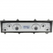 1969-76 Nova VHX Gauge Kit - Silver/White