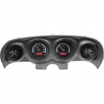 1969-70 Mustang VHX Gauge Kit - Black/Red