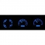 1969 Pontiac GTO VHX Gauge Kit - Black/Blue