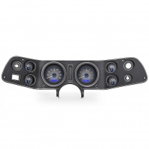 1970-81 Camaro VHX Gauge Kit - Carbon Fiber/Blue