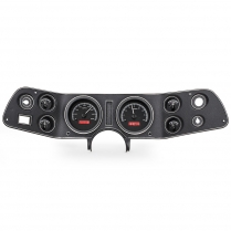 1970-81 Camaro VHX Gauge Kit - Black/Red