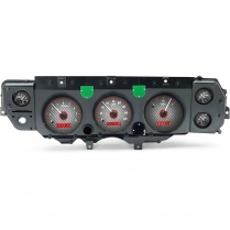 1970-72 Chevelle SS Monte Carlo VHX Gauges- Carbon Fiber/Red