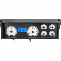 1970-72 Malibu VHX Gauge Kit - Silver/Blue