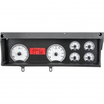 1970-72 Malibu VHX Gauge Kit - Silver/Red