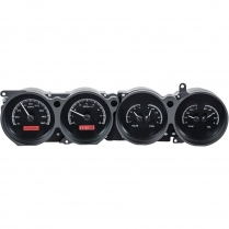 1970-74 Challenger & 70-74 Cuda VHX Gauge Kit Black/Red