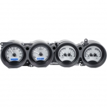 1970-74 Challenger Rally Dash VHX Gauge Kit - Silver/Blue