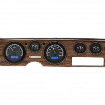 1970-81 Pontiac Firebird VHX Gauge Kit - Black/Blue