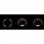 1970-72 Pontiac GTO VHX Gauge Kit - Black/White
