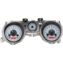 1971-73 Mustang VHX Gauge Kit - Silver/Red