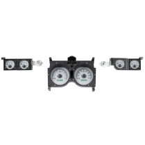 1973-77 Chevelle VHX Gauge Kit - Silver/White