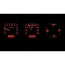 1973-79 Ford Pickup VHX Gauge Kit - Black/Red