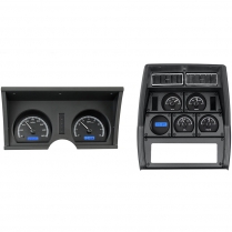 1978-82 Corvette VHX Gauge Kit - Black/Blue