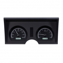 1978-82 Corvette VHX Gauge Kit Analog Clock - Black/White