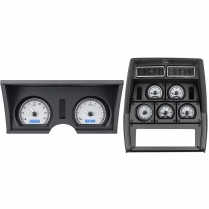 1978-82 Corvette VHX Gauge Kit Analog Clock - Silver/Blue