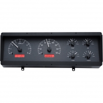 1978-88 Oldsmobile Cutlass VHX Gauge Kit - Black/Red