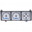 1986-91 Jeep Wagoneer & J-Trucks VHX Gauge Kit - Silver/Blue