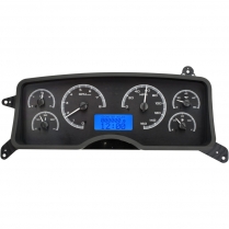 1987-89 Mustang VHX Gauge Kit - Black/Blue