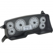 1987-89 Mustang VHX Gauge Kit - Silver/White
