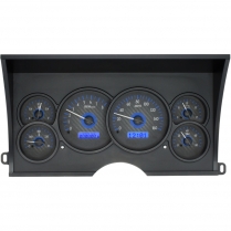 1988-94 Chevy/ GMC Pickup VHX Gauge Kit - Carbon Fiber/Blue