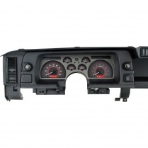 1990-92 Camaro VHX Gauge Kit Carbon Fiber/Red
