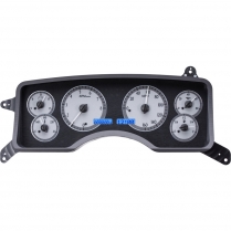 1990-93 Mustang VHX Gauge Kit - Silver/Blue