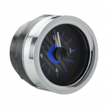 1955-56 Chevy Car Analog Clock for VHX Only - C/Fiber/Blue