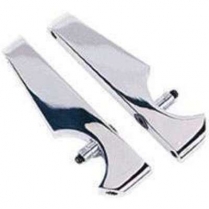 1932 Ford Polished Alum Rear 2" Tube License Plate Brackets