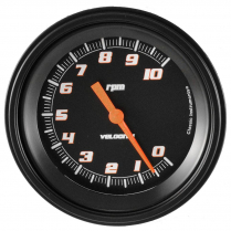 Velocity Black 4-5/8" 0-10000 RPM Tachometer Gauge - BLF