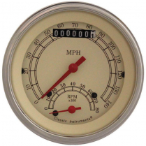 Vintage 3-3/8" Ultimate Speedo & Tach Combo Gauge - SLF