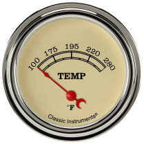 Vintage 2-5/8" 280 F Water Temp Gauge 3/8" NPT - SLF