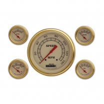 Vintage 4-5/8" Speedo, 4 - 2-1/8" Ford-GM