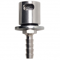 Remote Mount Alum Rollover Vent Valve with 5/16" Hose Barb