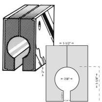 1928-31 Roadster Rubber Wiper Bracket