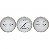 White Hot 3-3/8" Speedo & 2 Duals - SLC