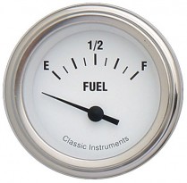 White Hot 2-1/8" Fuel 0-90 OHM - SLC