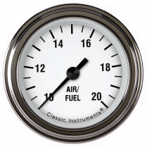 White Hot 2-1/8" F/Sweep Air/Fuel Ratio Gauge - SLF