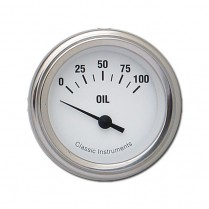 White Hot Series 2-1/8" 0-100 PSI Oil Press Gauge - SLF