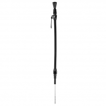 Locking Engine Dipstick 502 Chevy BB Push in Pan - all Black